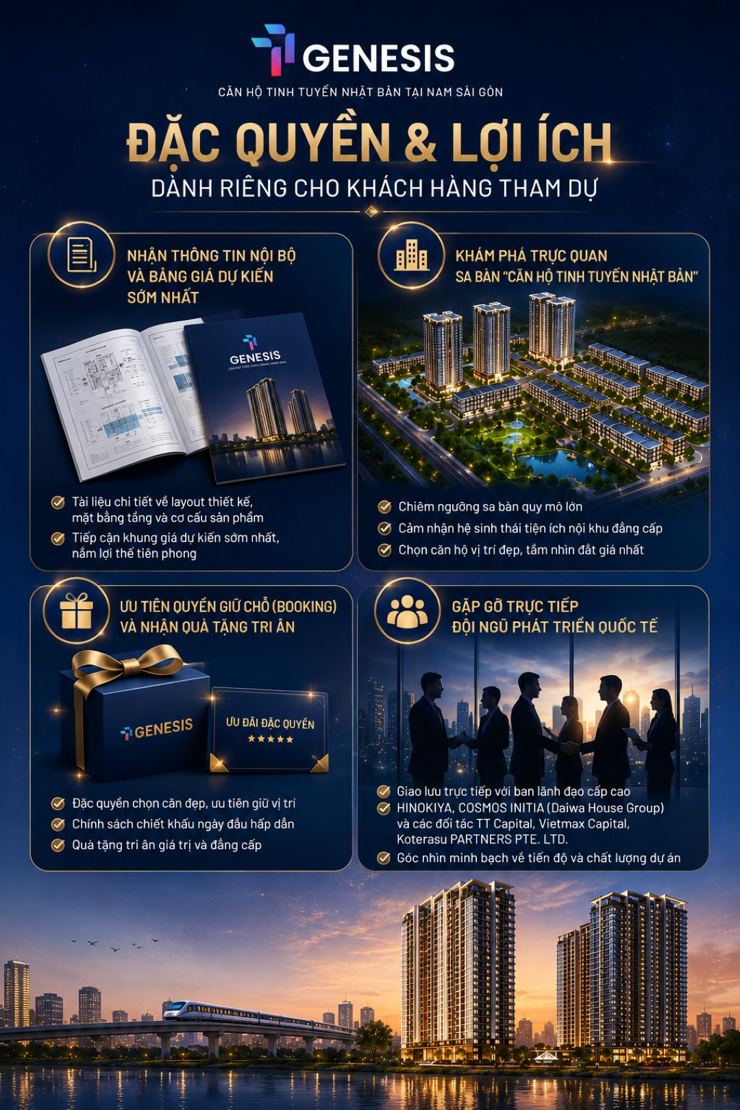 Lợi ích tham gia lễ động thổ dự án TT Genesis