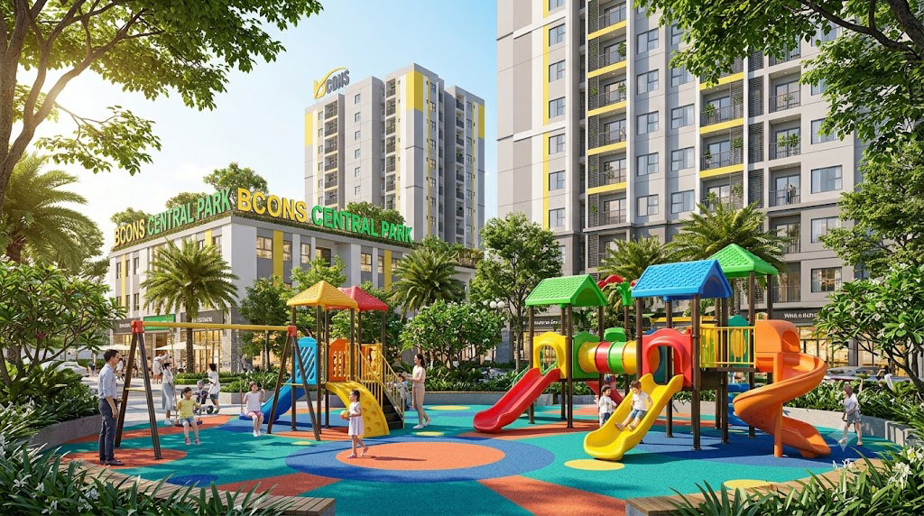 Thuê nhà hay mua trả góp Bcons Central Park đang được nhiều gia đình trẻ quan tâm