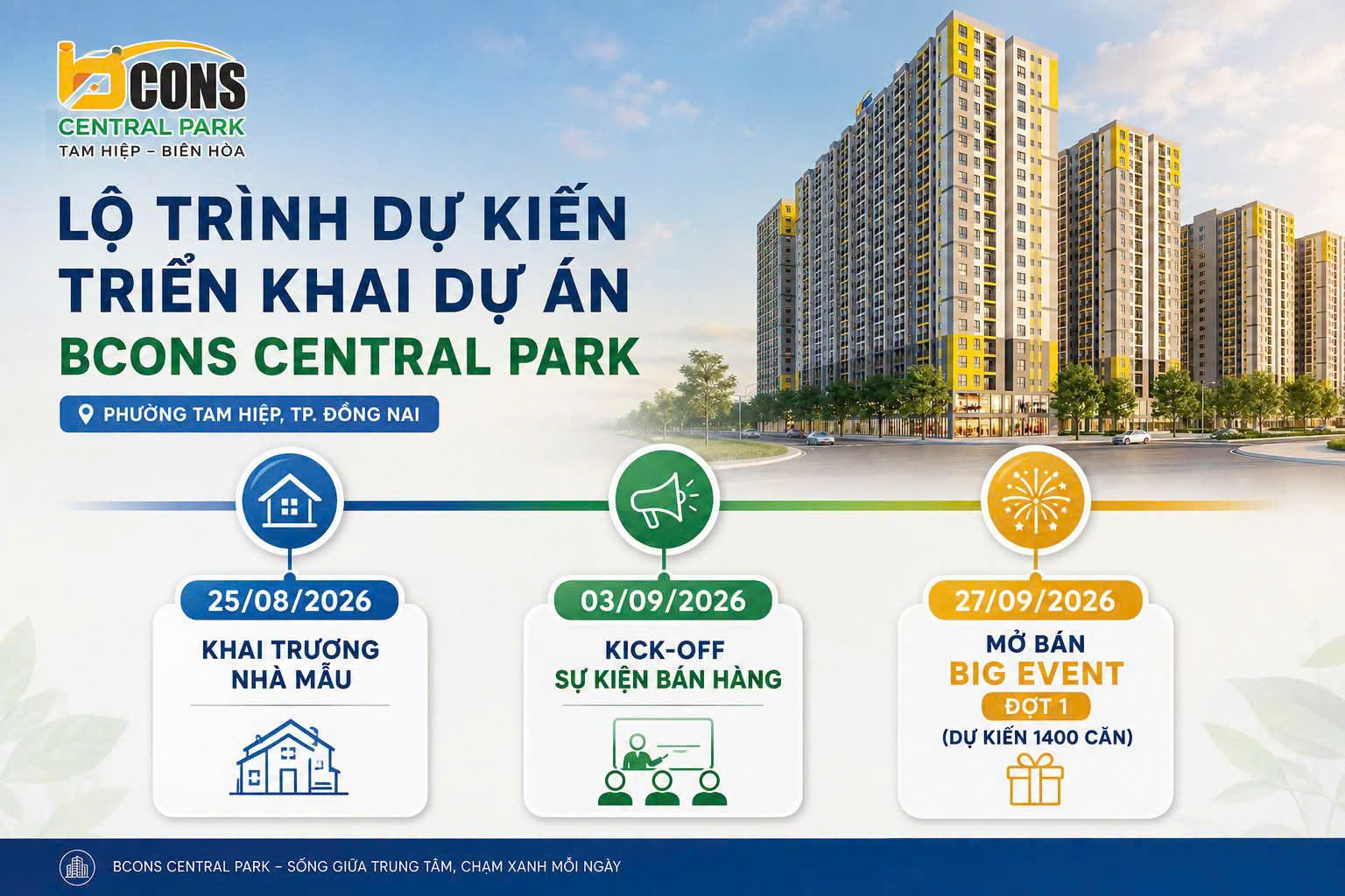 Khai trương nhà mẫu Bcons Central Park